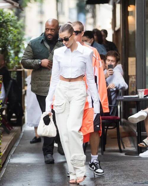 White Cargo Pants Street Style