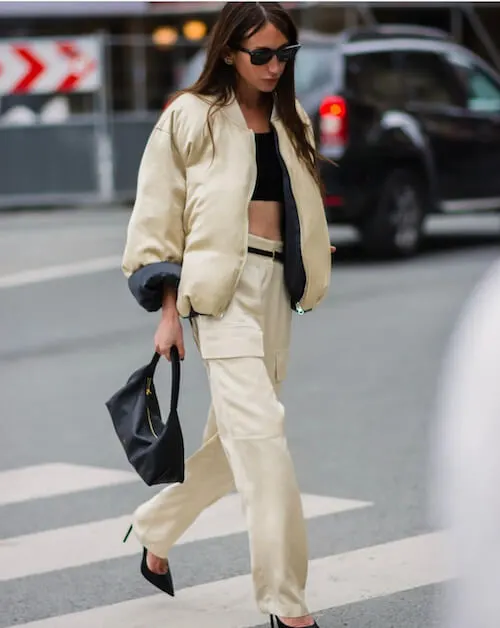 White Cargo Pants Street Style