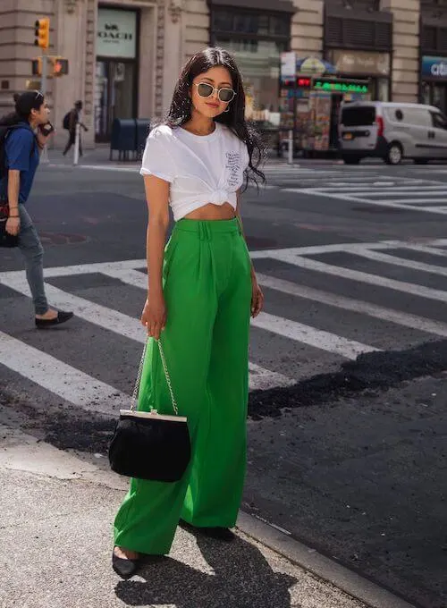 Cute Woven Olive Green Pants - Wide-Leg Pants - Belted Pants - Lulus