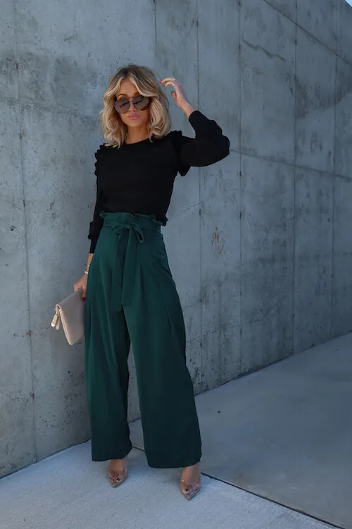 How To Wear Green Pants For Fall Winter