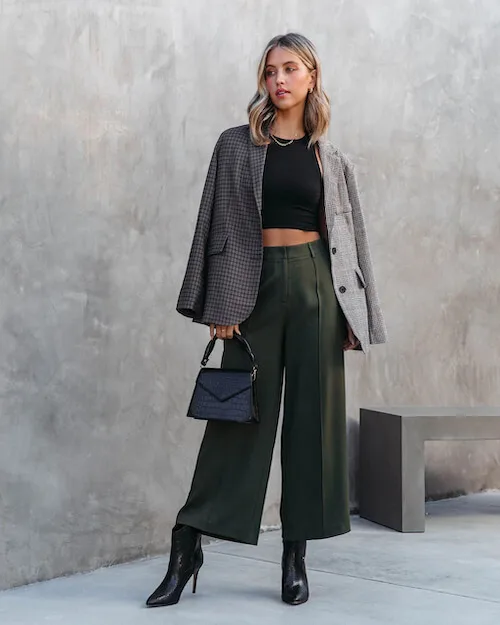 How To Wear Green Pants For Fall Winter