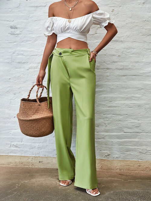 How To Wear Green Pants For Spring Summer