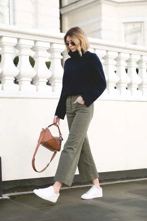 How To Wear Green Pants For Fall Winter