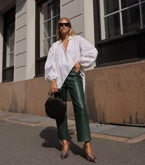 What to Wear with Dark Green Pants