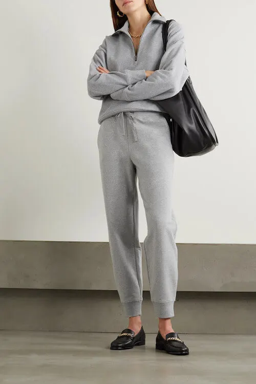 what to wear with grey sweatpants female