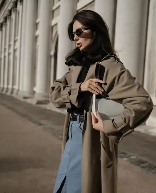 what to wear with jean skirt