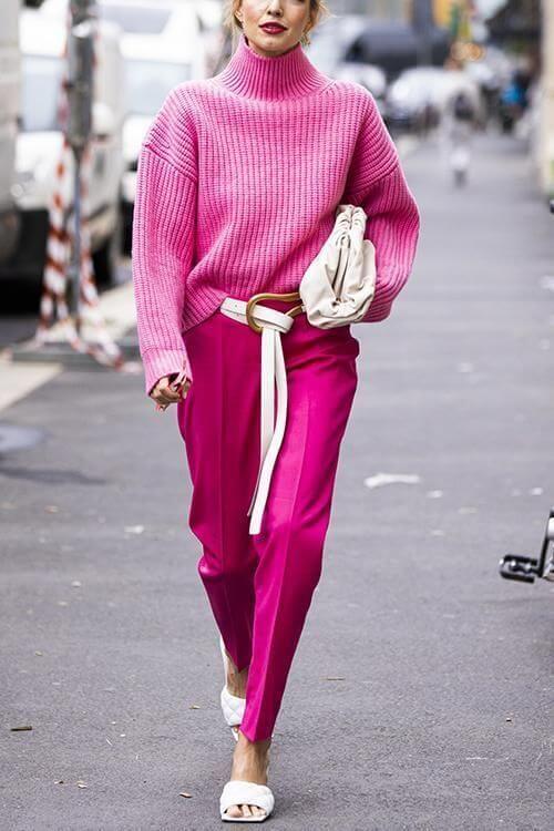 what to wear with pink pants