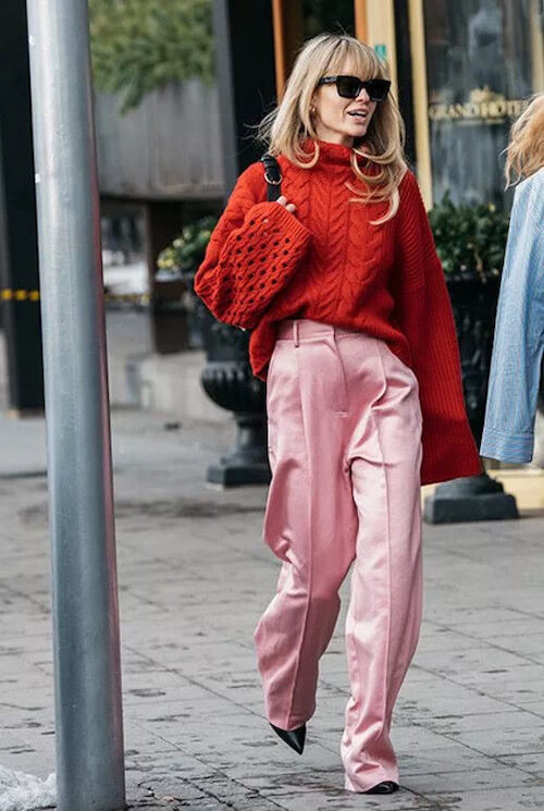 what to wear with pink pants