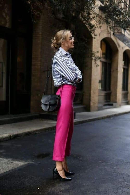 what to wear with pink pants