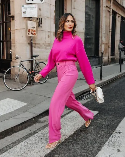 what to wear with pink pants