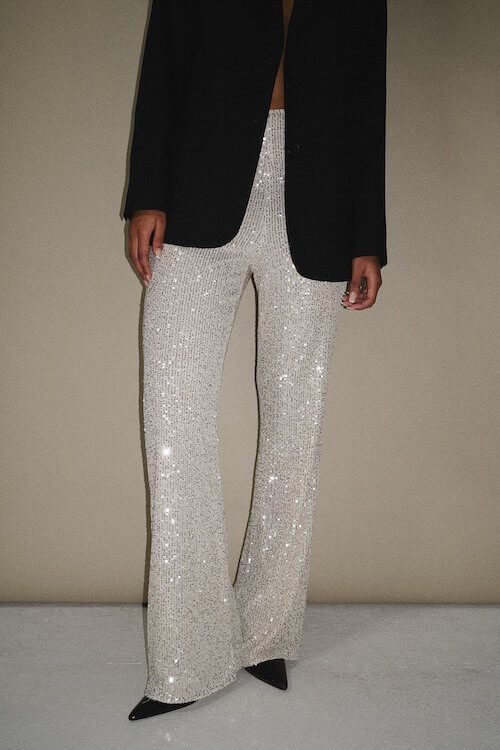 what to wear with sequin pants