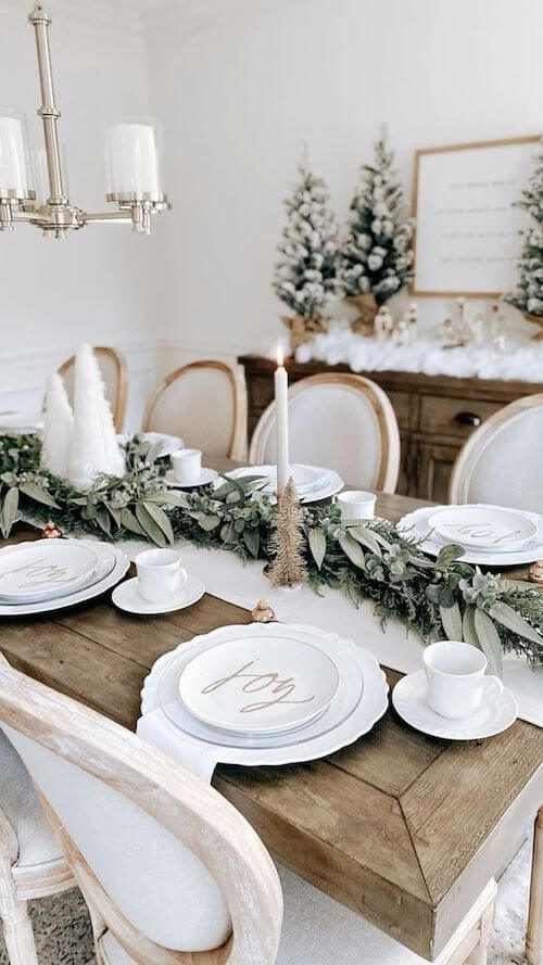 white Christmas decor ideas