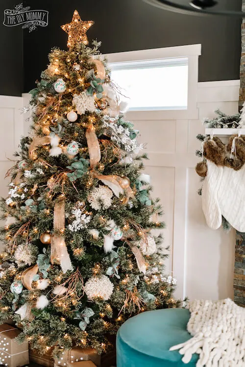 white and gold christmas tree ideas