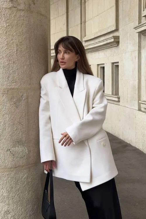white blazer outfit