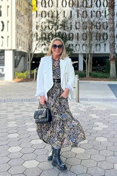 white blazer outfit