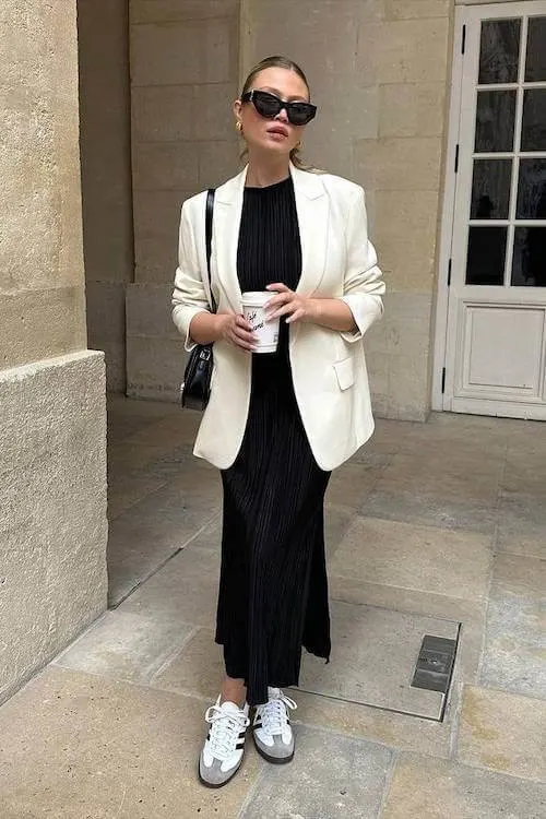 white blazer outfit