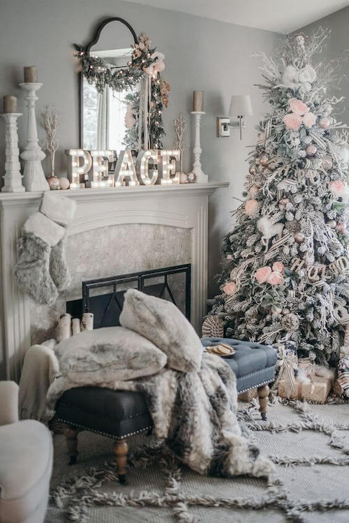 white christmas decor ideas