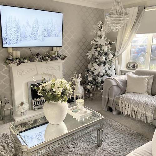 white christmas decor ideas