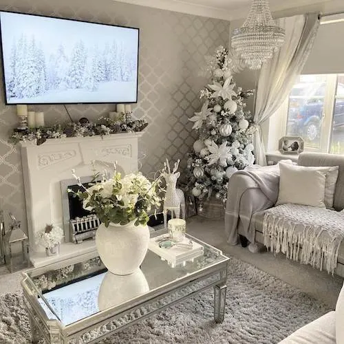 white christmas decor ideas