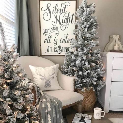 white christmas decor ideas