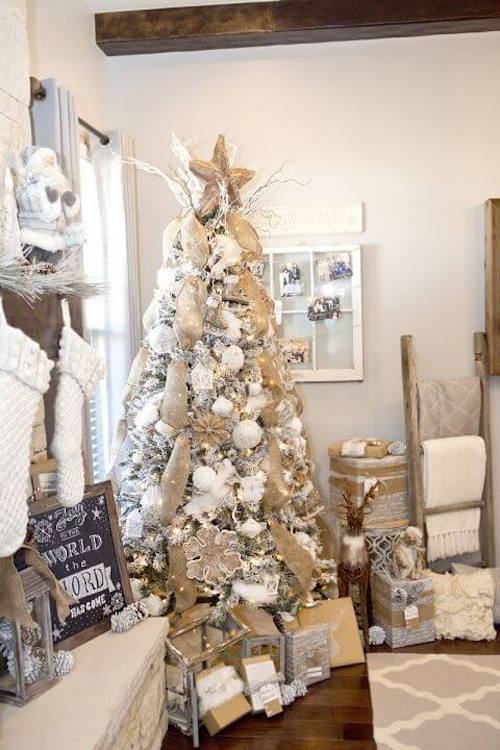 white christmas decor ideas