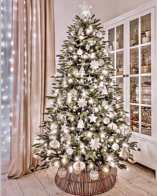 white christmas tree decor ideas