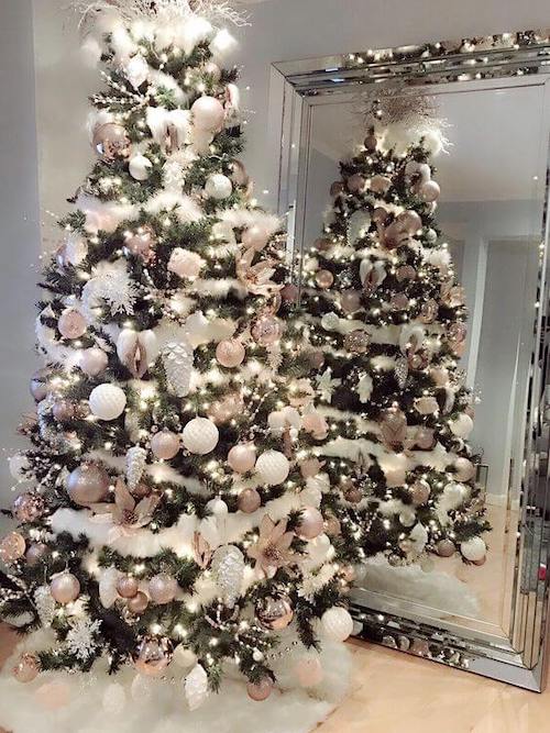 white christmas tree decor ideas