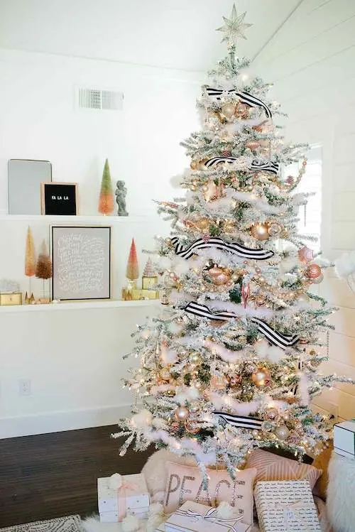 white christmas tree decor ideas