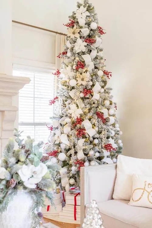 white christmas tree decor ideas