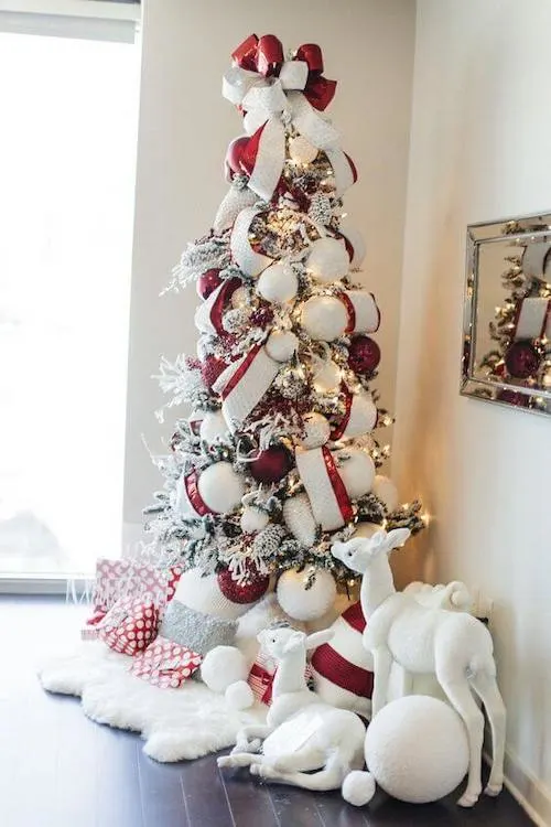 white christmas tree decor ideas