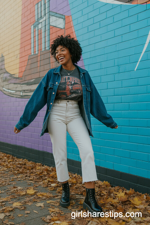 Denim Jacket Cropped Jeans