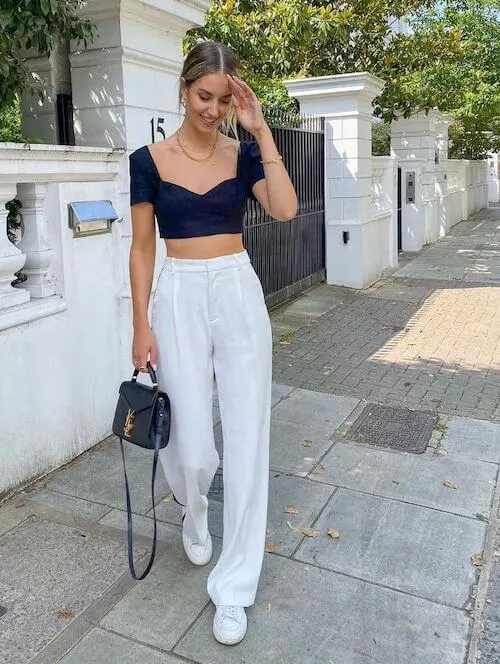 white pants outfit ideas