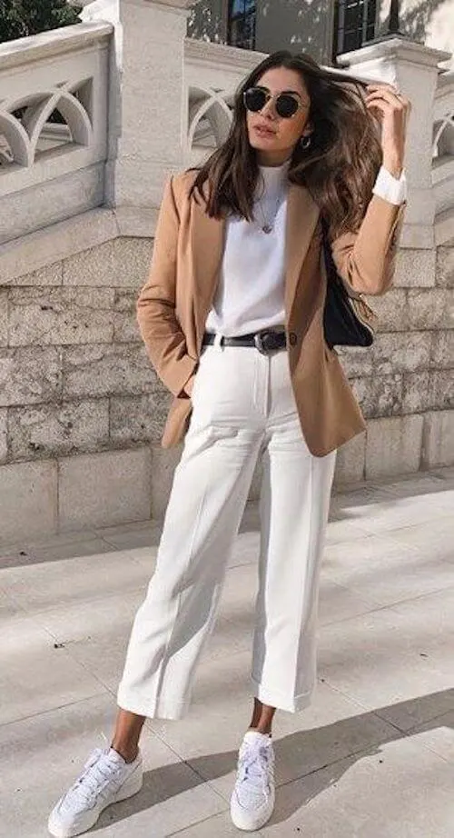 white pants outfit ideas