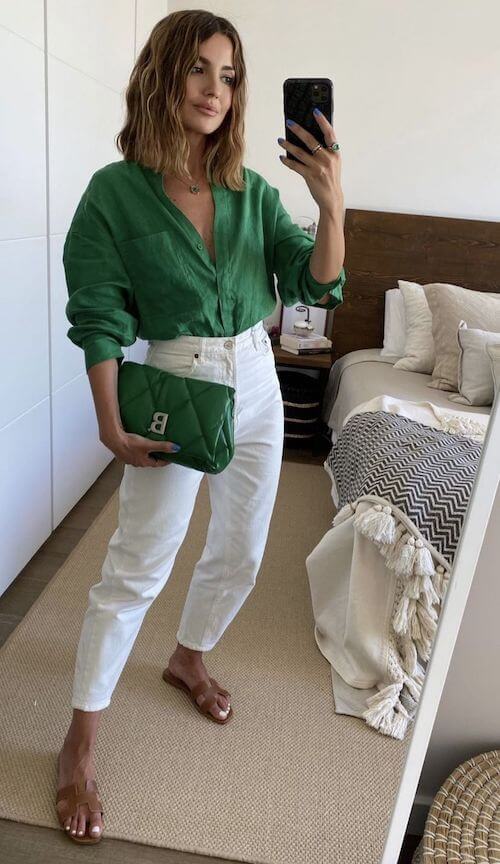 white pants outfit ideas