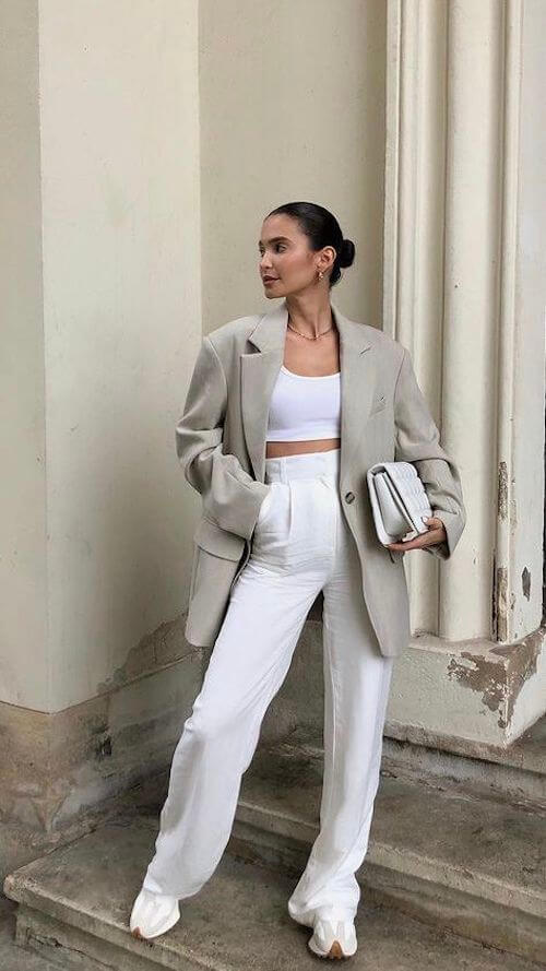 white pants outfit ideas