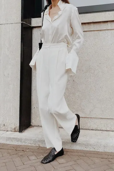 white pants outfit ideas for summer