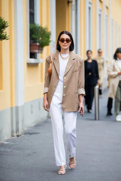 white pants outfit ideas for summer