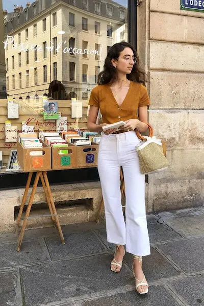 white pants outfit ideas for summer