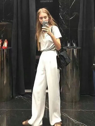 white pants outfit ideas for summer