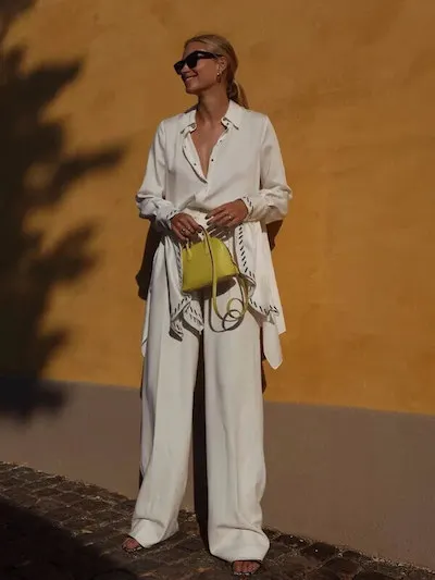 white pants outfit ideas for summer