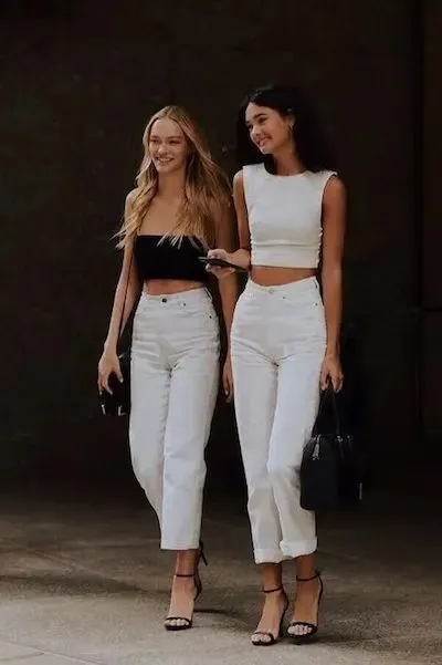 white pants outfit ideas for summer