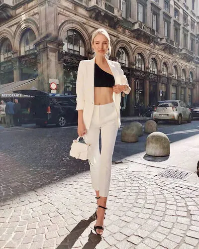 white pants outfit ideas for summer