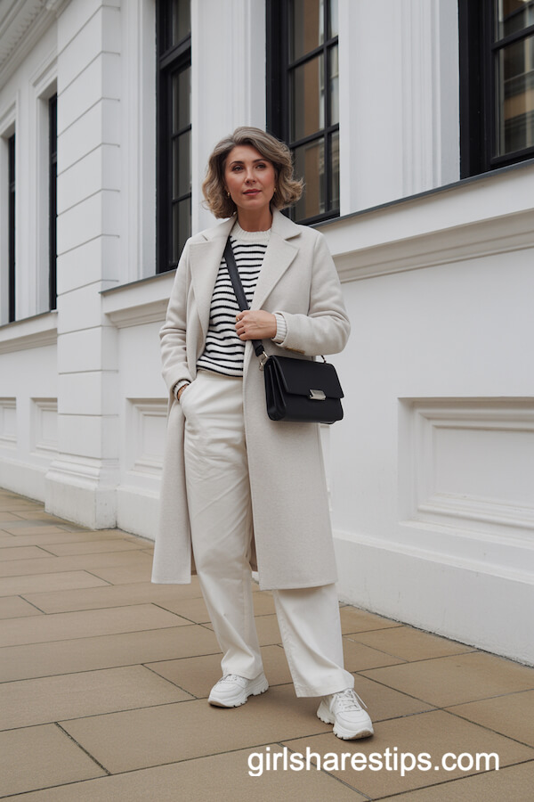 Minimalist All White City Ensemble