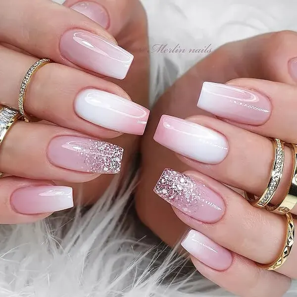 white winter nails