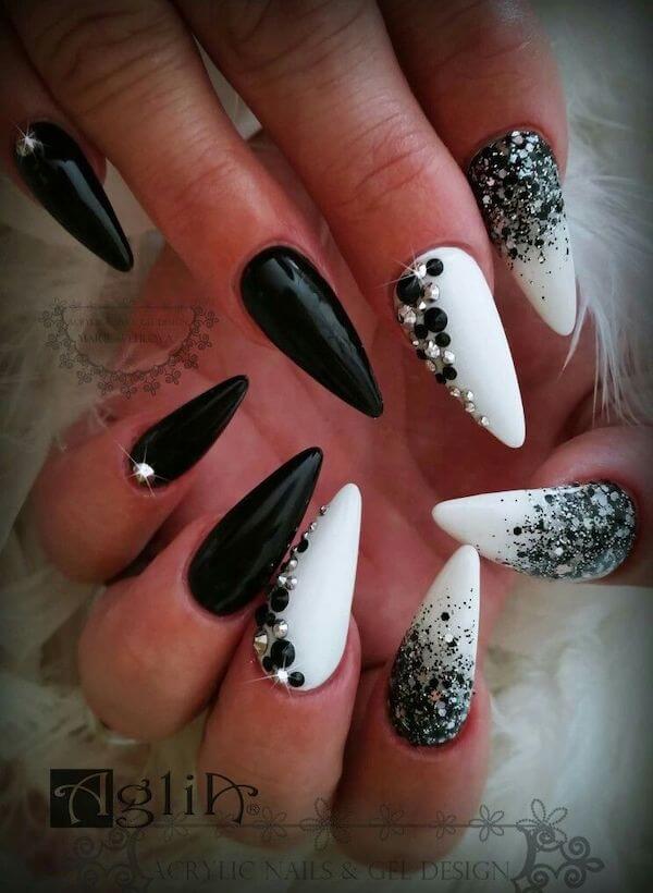 white winter nails