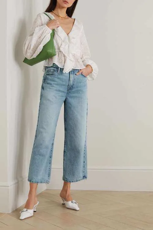 wide leg jeans outfit