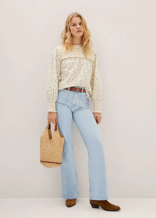wide leg jeans outfit