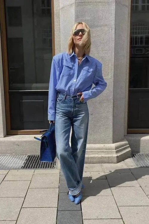 wide leg jeans outfit