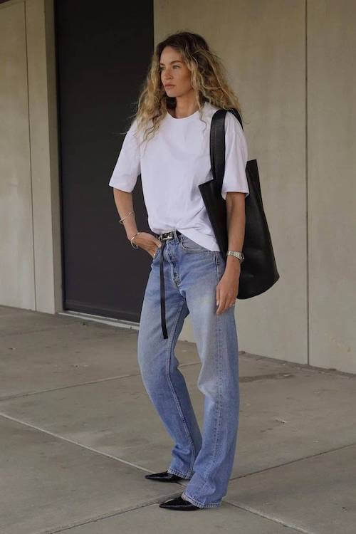 wide leg jeans outfit