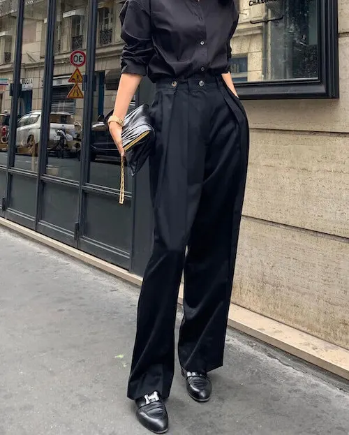 wide leg pants outfit